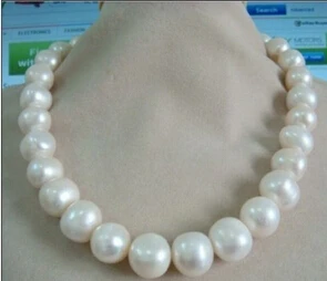 

12-13mm Australian south sea white pearl necklace 17 inch