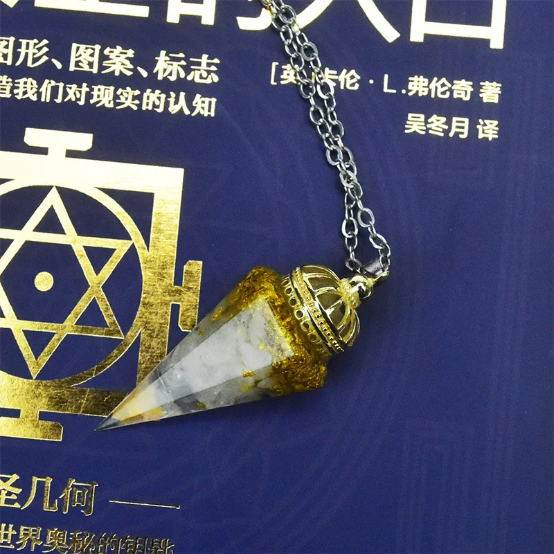 

Crystal Orgone Pendulum Set Orgonite Energy Generator For Protection,Divination,Chakra Healing And Meditation Yoga Balancing