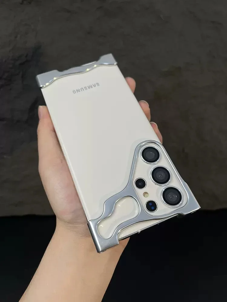Фото Чехол для Samsung Galaxy S26 25 S24 S23 Ultra Plus из алюминиевого сплава с защитой объектива и углов №5