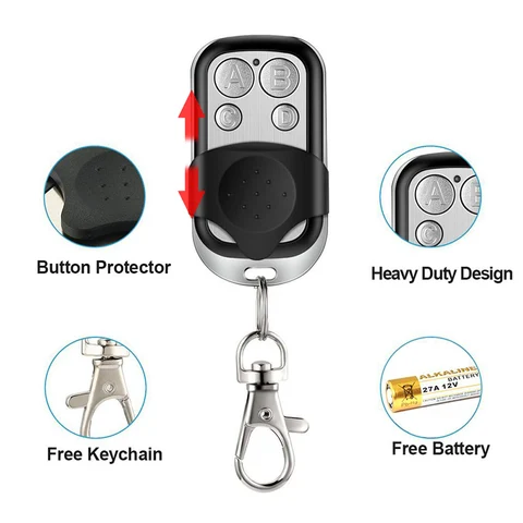 Clone ROGER E80 TX52R TX54R TX1 TX10 TX22 M80 пульт дистанционного управления гаражной дверью 433,92MHz с фиксированным кодом