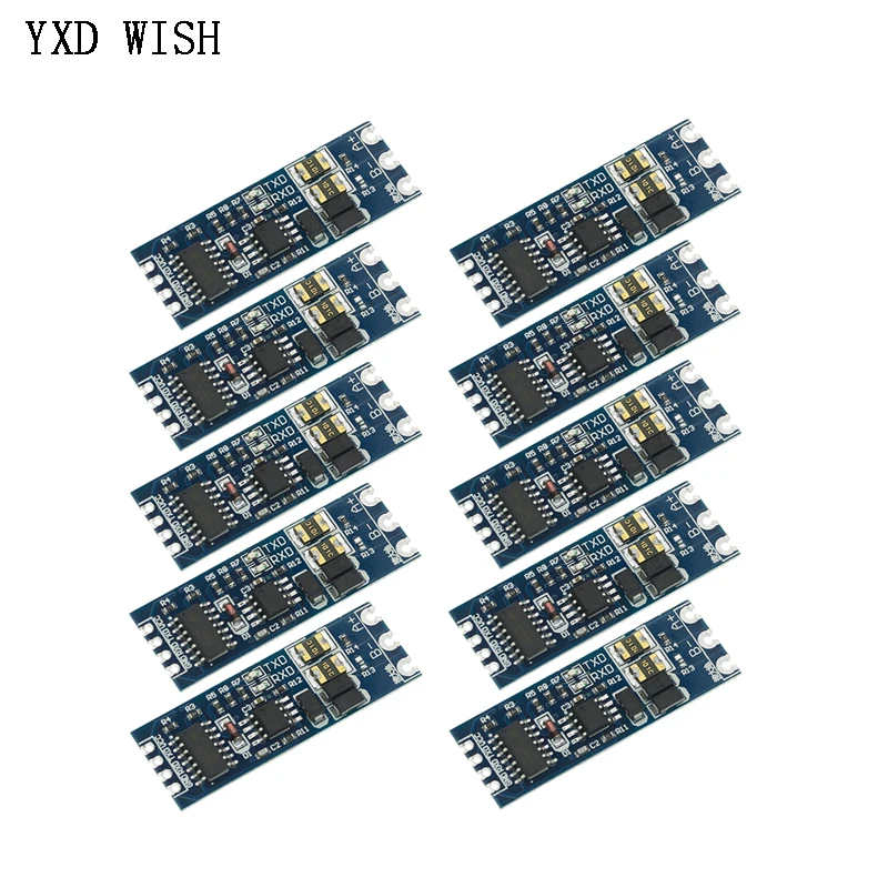 

10 шт. TTL поворотный Модуль RS485, аппаратный автоматический модуль управления потоком, последовательный уровень UART источник питания для взаим...