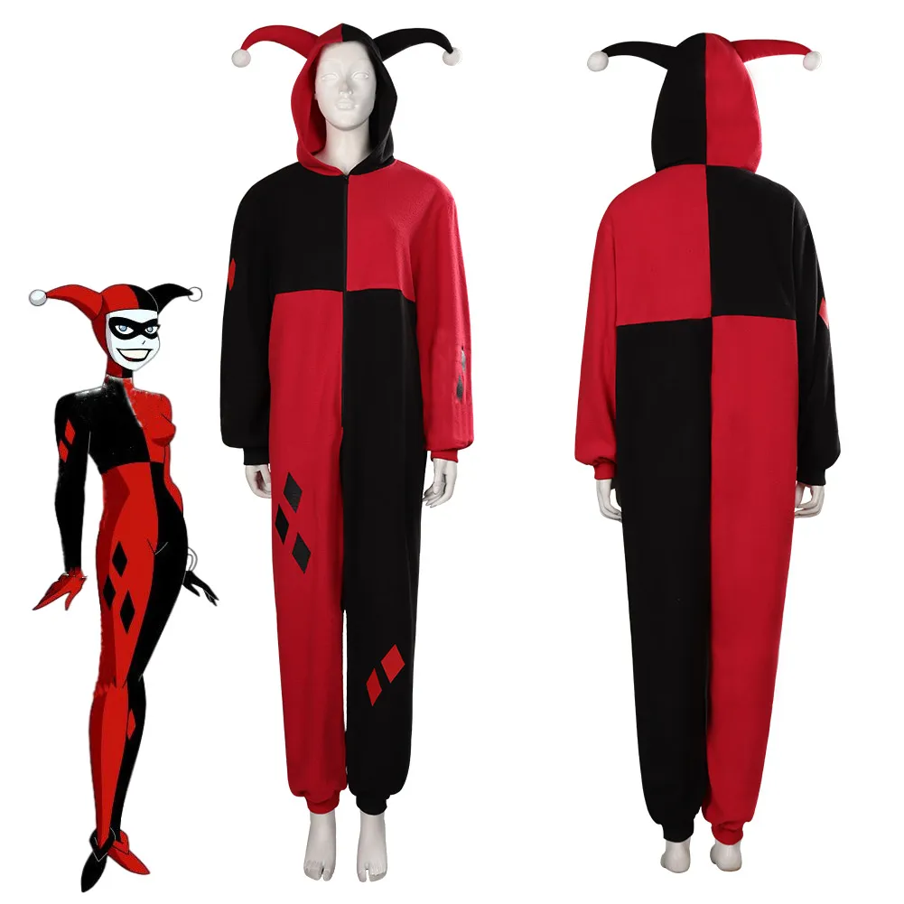 

Костюм для косплея Quinzel, женская одежда для сна, пижамные костюмы, карнавальный костюм на Хэллоуин