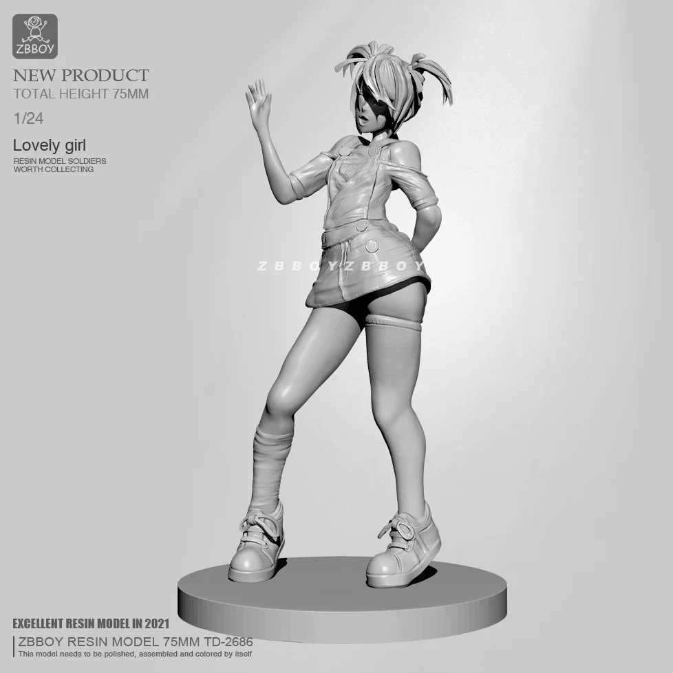 H75 мм Смола модельные наборы DIY фигурка самосборка