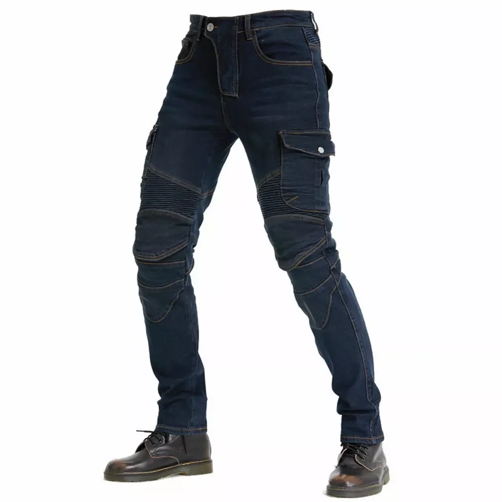 Anti-fall Riding Motorcycle Pants With Protective Gear Off-road Racing Jeans Waterproof Denim Cloth Jeans enlarge