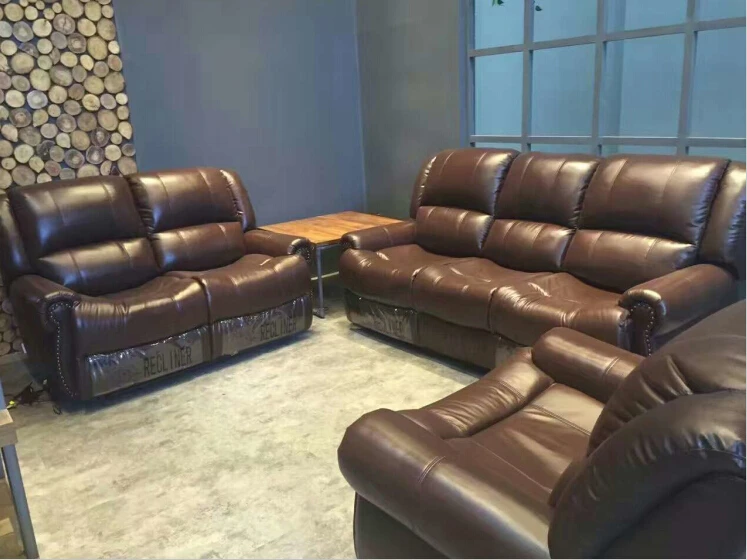 

sofas modernos para sala Living room sofa modern sofa set recliner sofa with Top grain italian leather recliner leather sofa