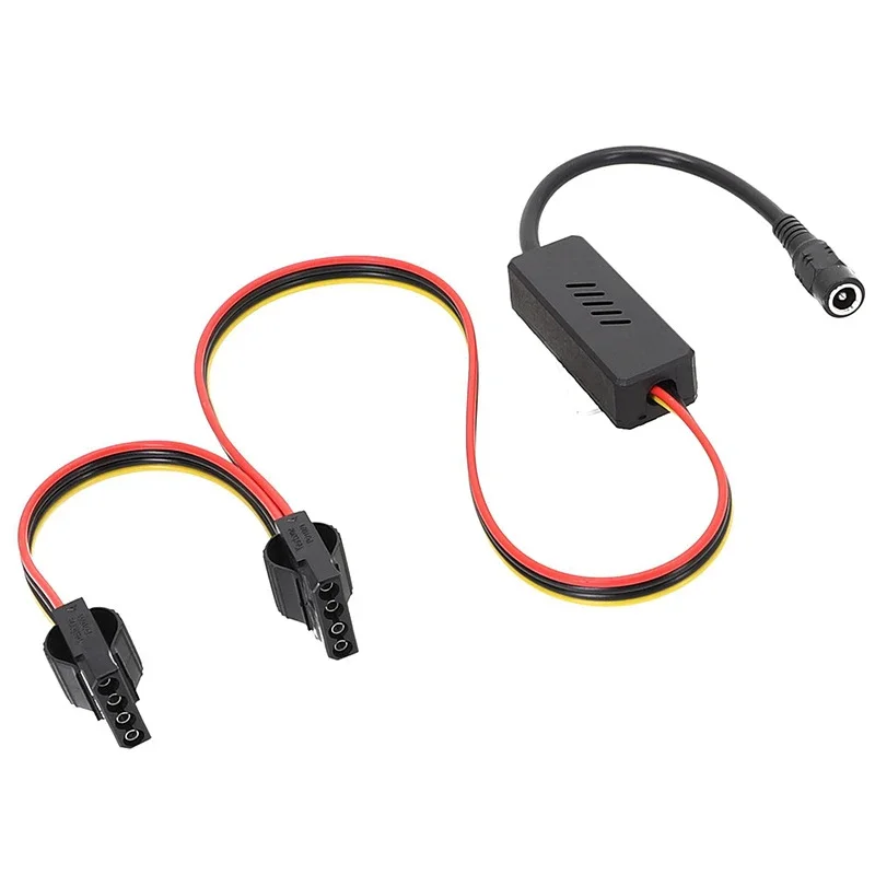 Фото Адаптер постоянного тока 5525 к кабелю жесткого диска Sata Molex, штекер к 2 3 4 IDE 1x2x3x4xSATA, провод 12 В к большим 4-контактным разъемом №1