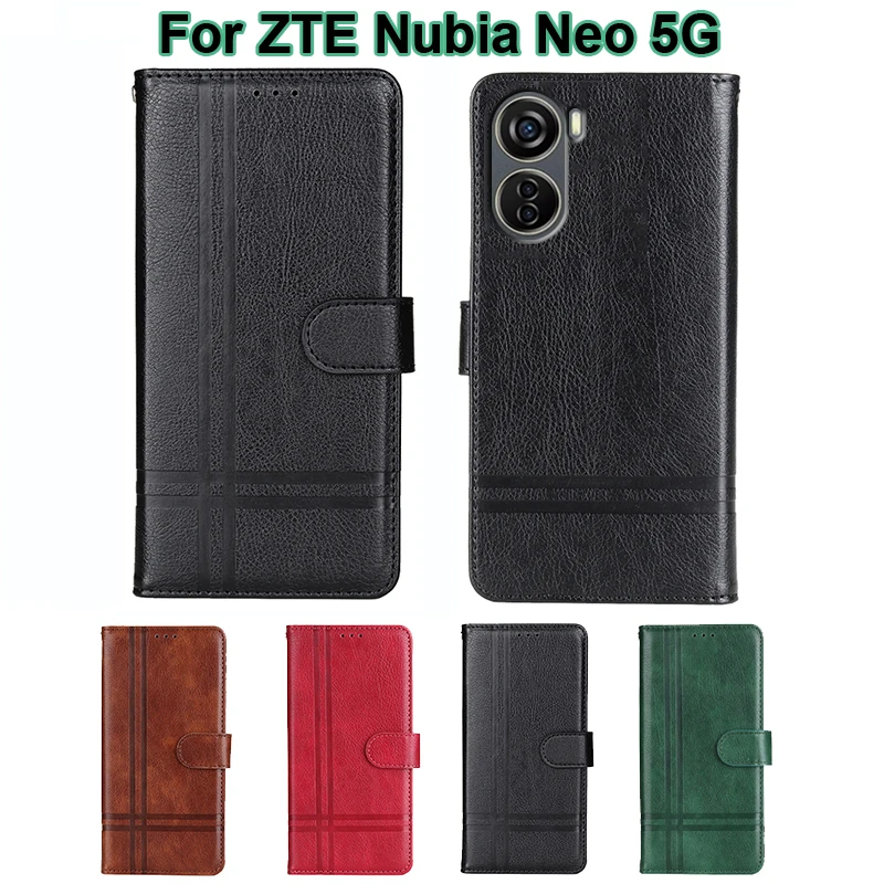 

чехол на ZTE Nubia Neo 5G Wallet Case Original Leather Cover For Capinha De Celular ZTE Blade V41 Vita 5G 8140N 6.6" Funda Shell