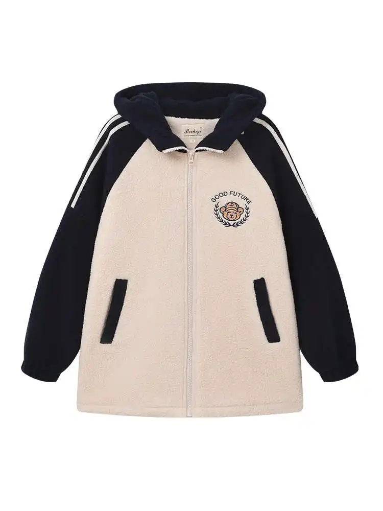 Осенне-зимняя одежда для школьников младших классов верхняя свободная девочек в