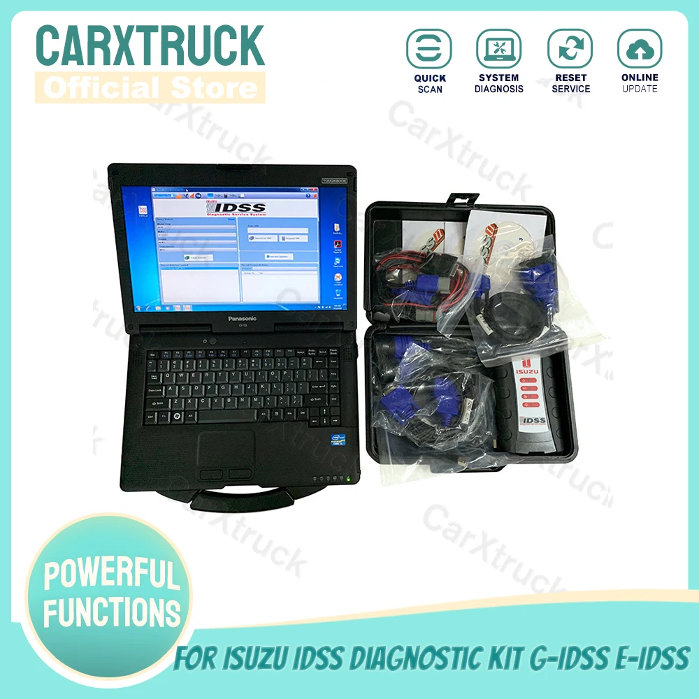 

For ISUZU IDSS III for Isuzu IDSS G-IDSS E-IDSS Diesel engine Truck excavator EURO6/5 Diagnostic tool+CF19/CF52 Laptop