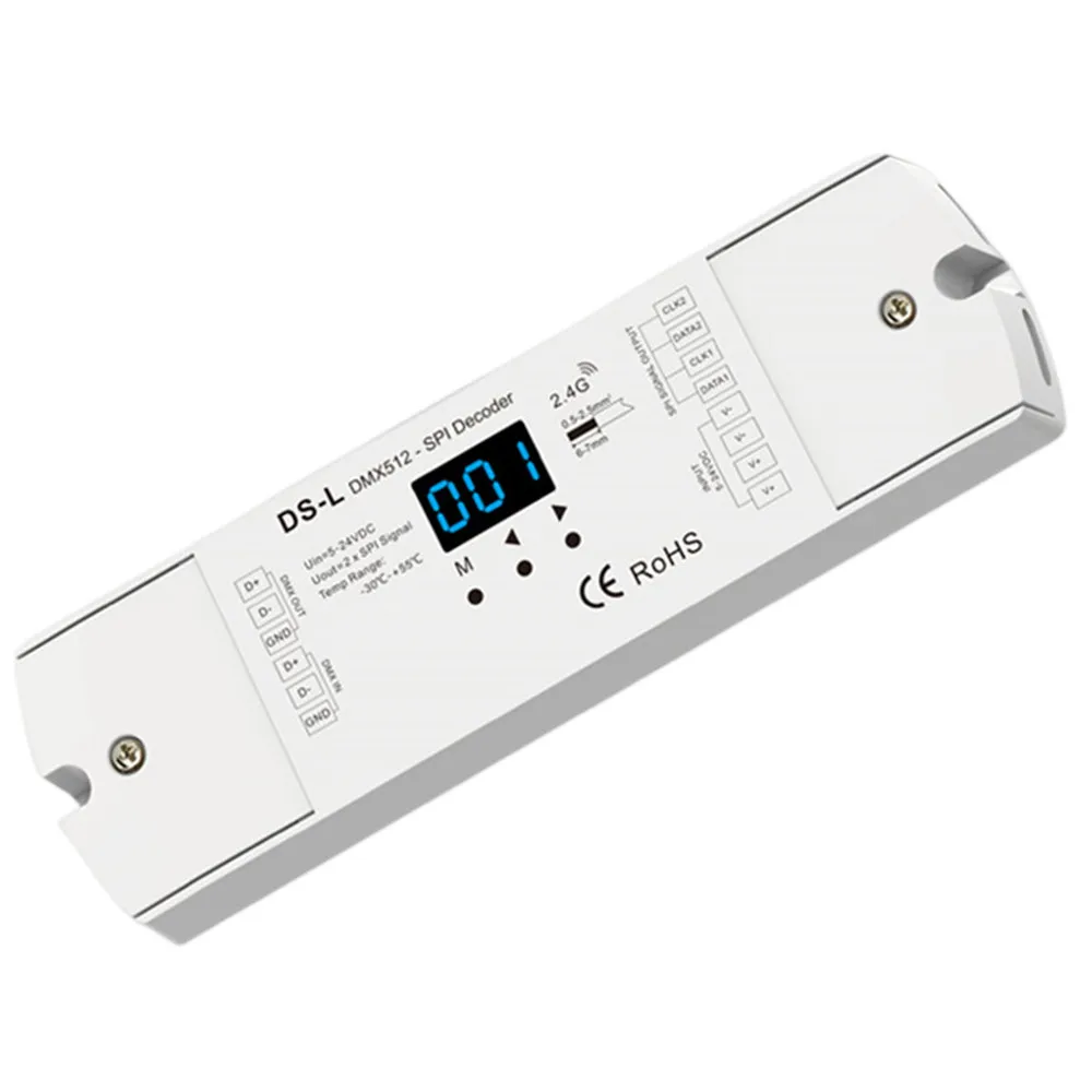 

RGB Контроллер teopek DMX-SPI Декодер
