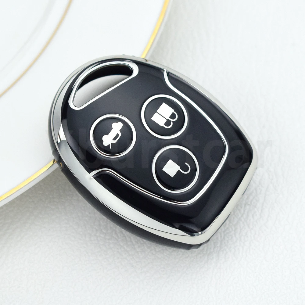 

Автоматический брелок для Ford Mondeo Focus Fusion Fiesta Galaxy Transit 2008 2006 2007, ТПУ, 3 кнопки, чехол для автомобильного ключа, аксессуары