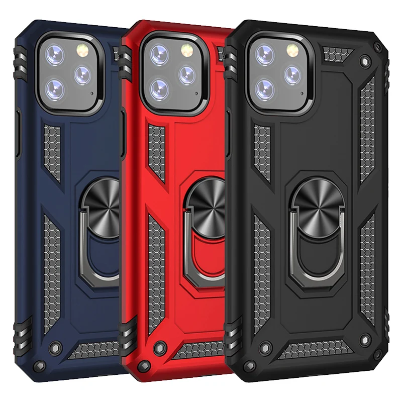 

Luxury Armor Case For iphone 12 13 11 Pro Max Mini SE 2020 7 8 6 6S Plus Magentic Ring Phone Case For iphone X XR XS Max Case