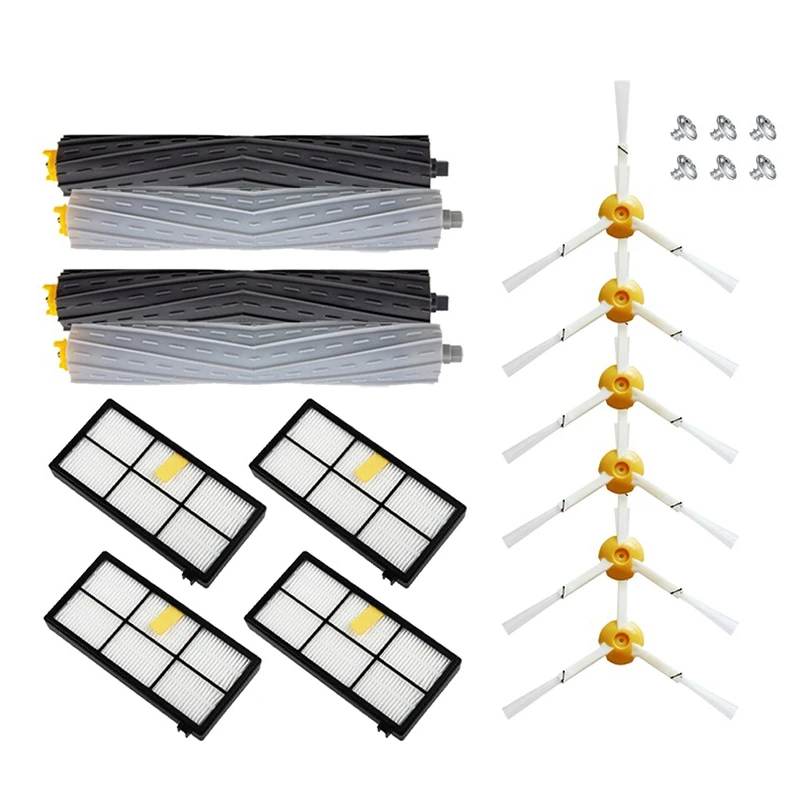 

20PCS Hepa Filters & Brushes Kit For Irobot Roomba 800 900 Series 860 870 880 890 960 980 990 Robot Vacuum Cleaner Parts