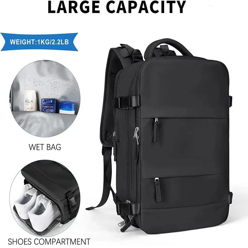 Large Travel Backpack Women, Carry On Backpack,Hiking Backpack Waterproof Outdoor Sports Rucksack Casual Daypack School Bag