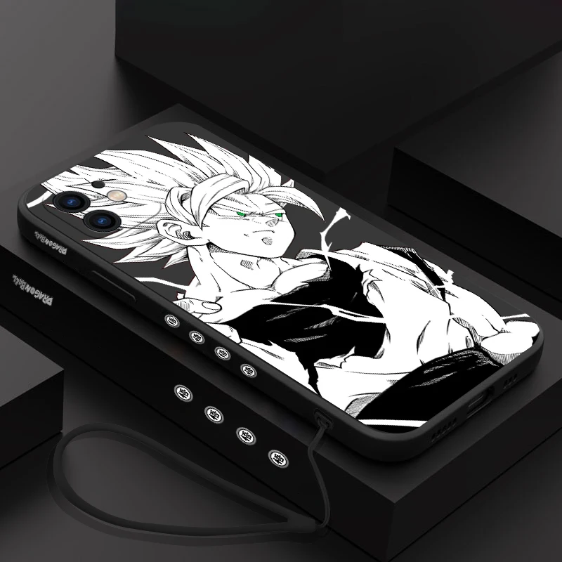 Dragons Balls Son Gokus Bejītas Phone Case For Samsung A53 A50 A52S A51 A72 A71 A73 A32 A22 A20 A30 A21S 4G 5G with Hand Strap