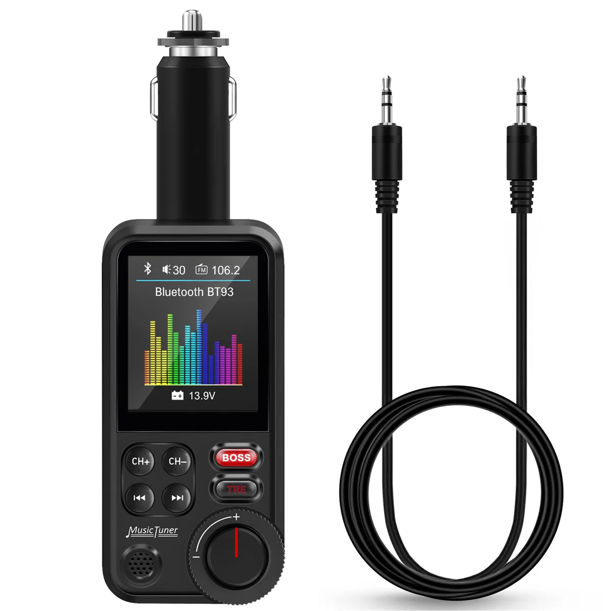 BT93 Автомобильный Mp3-плеер U-диск Музыка Bluetooth 5 0 FM-передатчик Регулировка режима