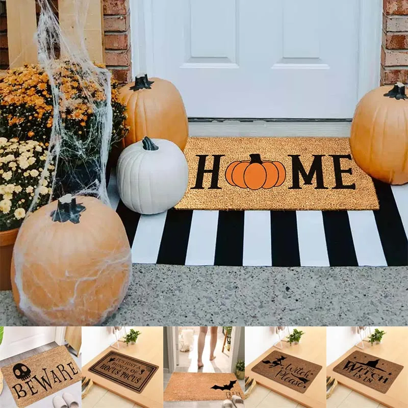 

Привидение ужаса на Хэллоуин, прочный коврик для входной двери в спальню, домашний Коврик для двери в прихожей, напольное украшение, ковер д...