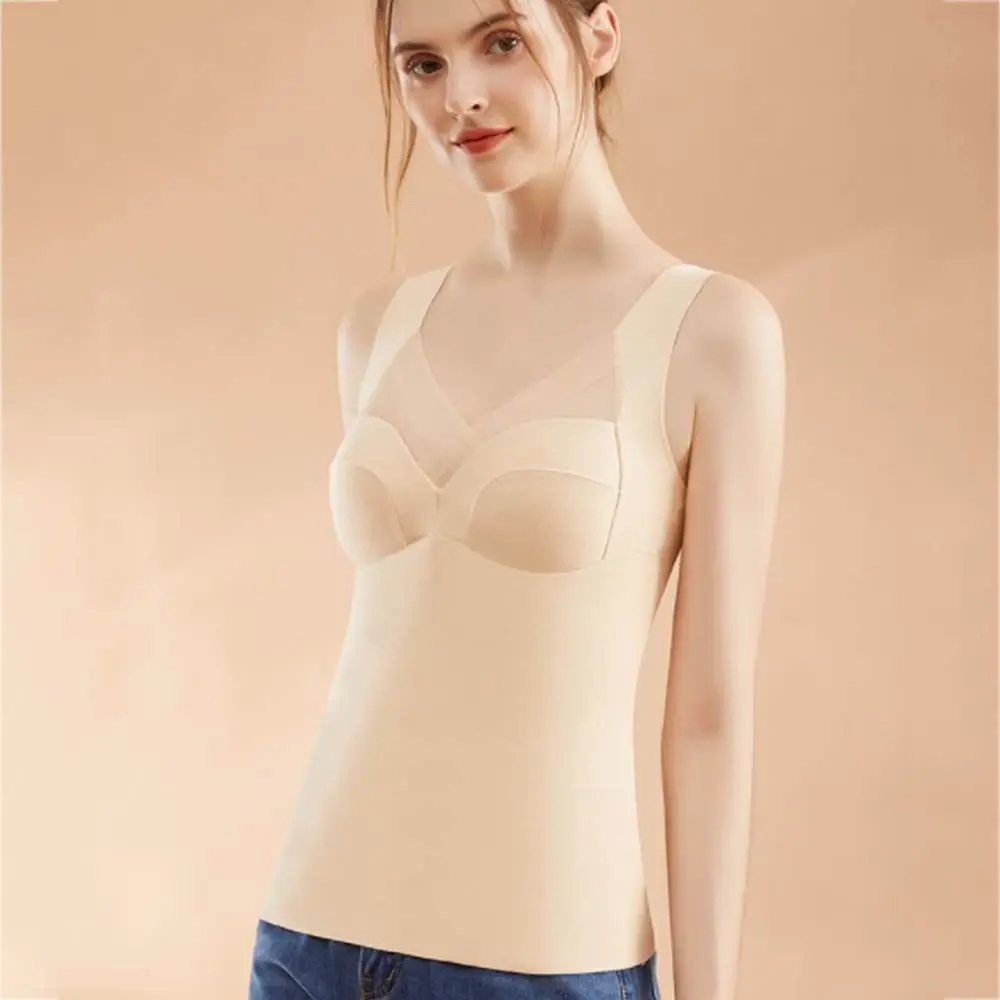 

Антистатические однотонные майки, немецкие флисовые майки, женский жилет в Корейском стиле, нижняя рубашка, самонагревающееся нижнее белье