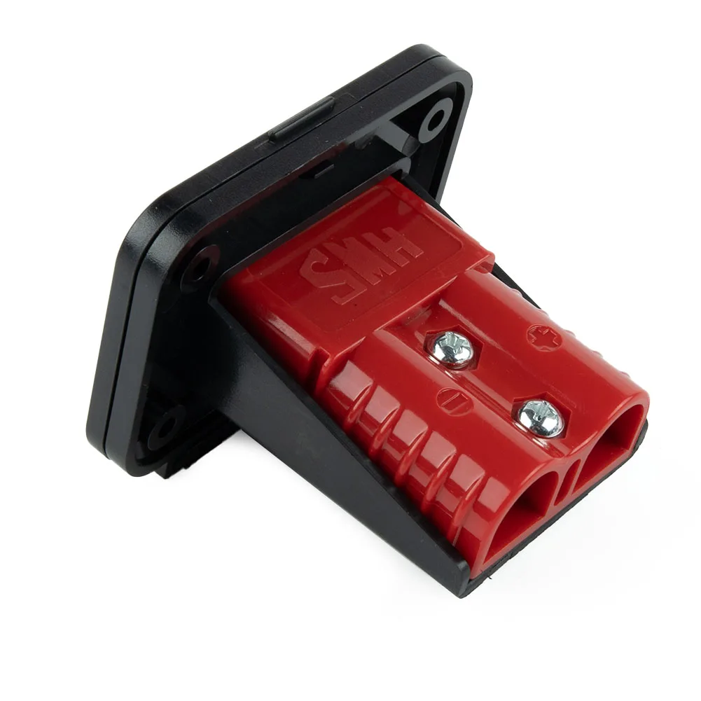 

1 шт. для утапливаемого кронштейна Anderson Plug, панель, крышка, разъем для зарядки аккумулятора 120 А, 2 контакта, для фургона, лодки, грузовика, аксессуары