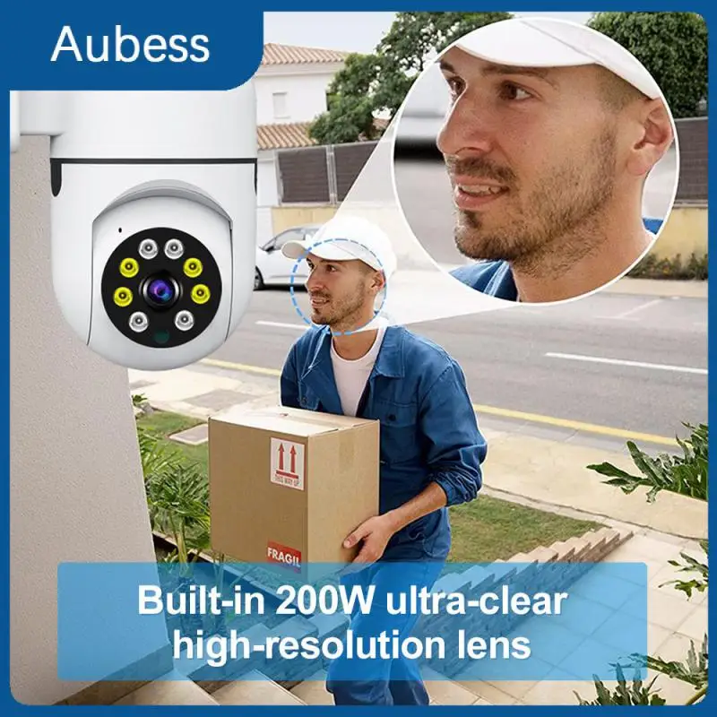 

Камера видеонаблюдения с ночным видением, 1080p, Wi-Fi, 360 градусов