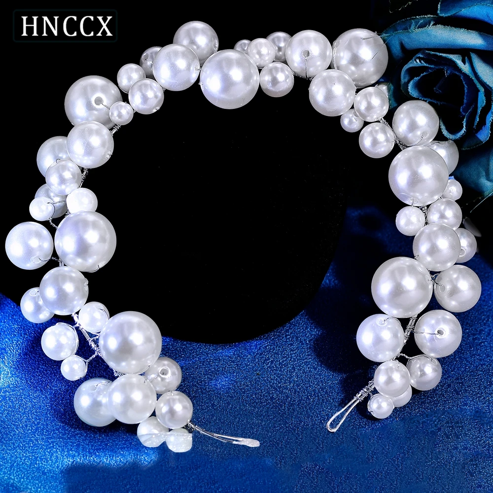 HNCCX невеста повязка на голову с большим жемчугом искусственный жемчуг свадебный