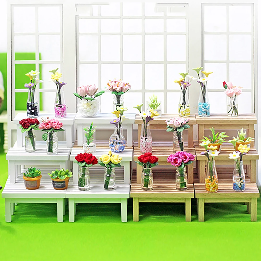 1 шт. 1/12 аксессуары для кукольного домика миниатюрная деревянная скамейка мини