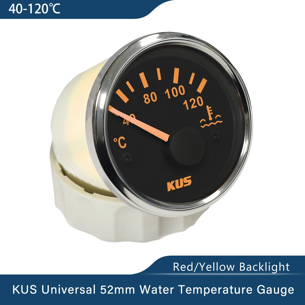 KUS водонепроницаемые автозапчасти 52 мм (2 ") Индикатор температуры воды 40-120 ℃