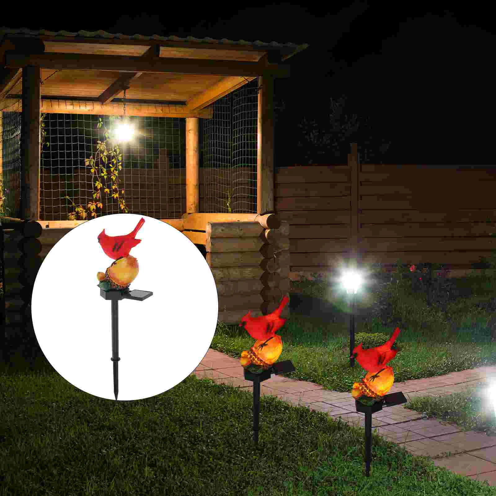 

Carpas Para Patio Solar Powered Garden Lights Bird Decorative Yard Outdoor Abs Decorations Halloween Stakes