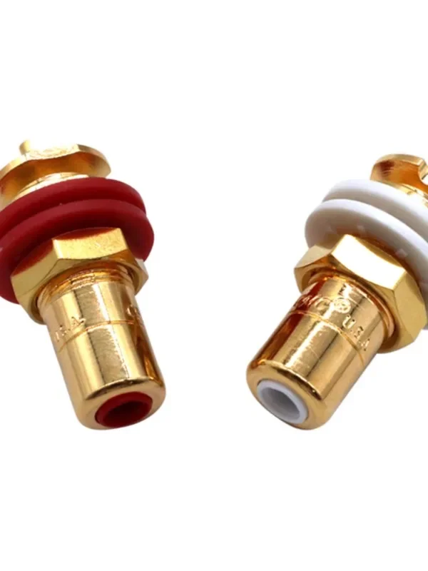 Бескислородная медь с покрытием из 24 К золота разъемом RCA Соединенных Штатов (10