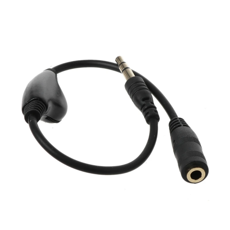 

3.5mm Jack AUX Male to Female Adapter Extension Cable Stereo Cord with Volume Control Earphone Headphone Wire for Car P9JD