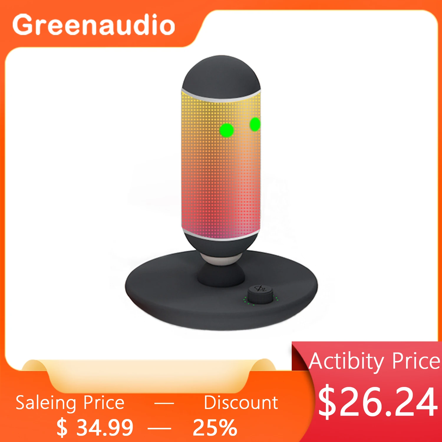 

GAM-Y80 2022 Newest 14MM Microphone Core Noise Canceling RGB Live Streaming Condenser Microphone For Play Gaming and Live