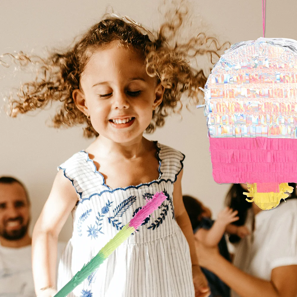 

Hawaiian Decor Ice Cream Decoration Adornment Decorative Pinata Summer Prop Paper Party Piata Pinatas
