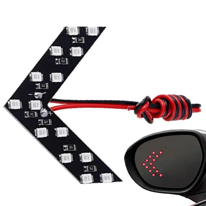 

Side Mirror Turn Signal LED 14 Light Beads Concealed Marker Clearance Light Portable Signal Sequential Light Reusable