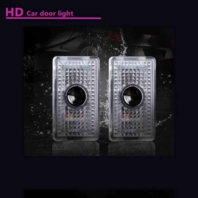 2 шт. светодиодный проектор с логотипом для Tesla Model Y 3 S X ультра-яркий Welcome Light