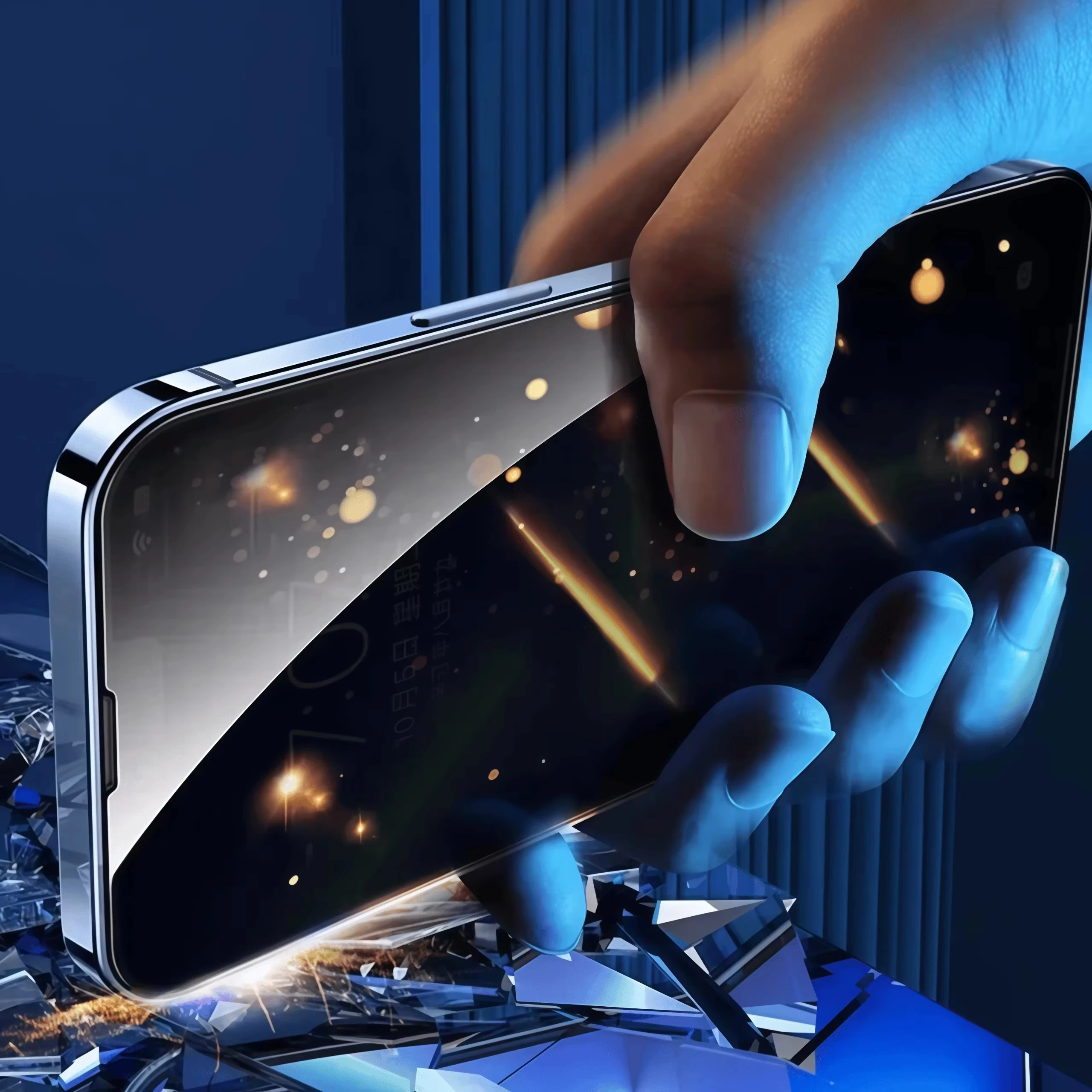 Фото Защитное стекло Privacy для Samsung Galaxy S25 S26 Ultra Edge S24 S23 S22 S21 Plus с функцией разблокировки по отпечатку пальца и защитой от подглядывания №5