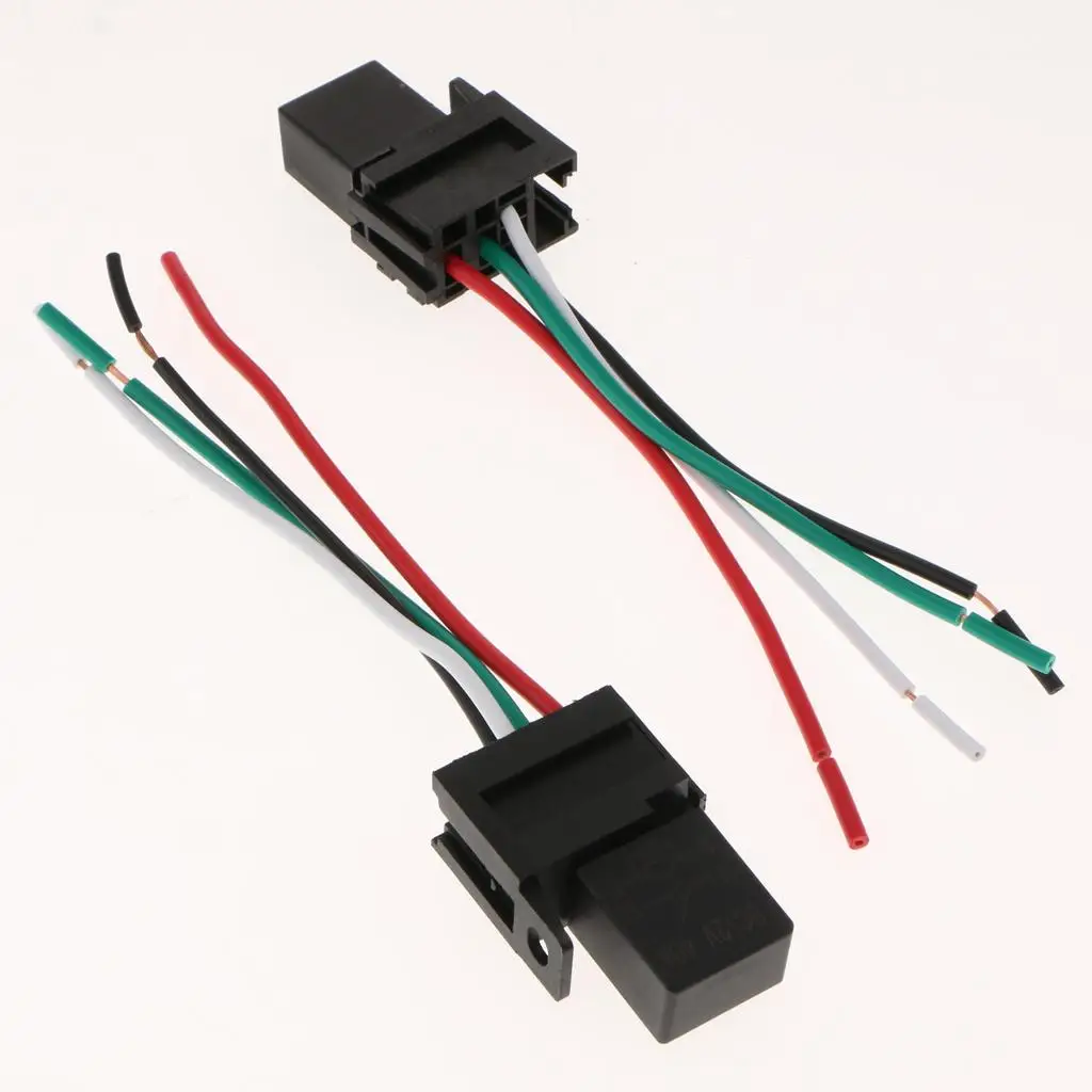 

5 Pieces 12V 40A 4Pin 4 Wire Relays For Car Pump Light Horn