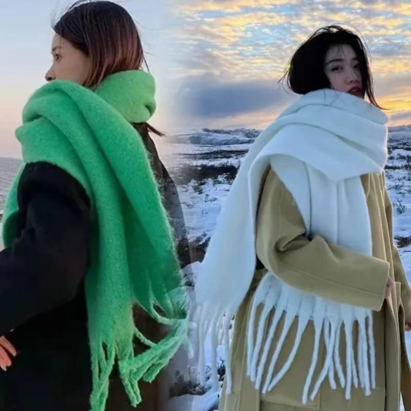 Радужные цвета клетчатый модный дизайн женский шарф элитный бренд утепленные