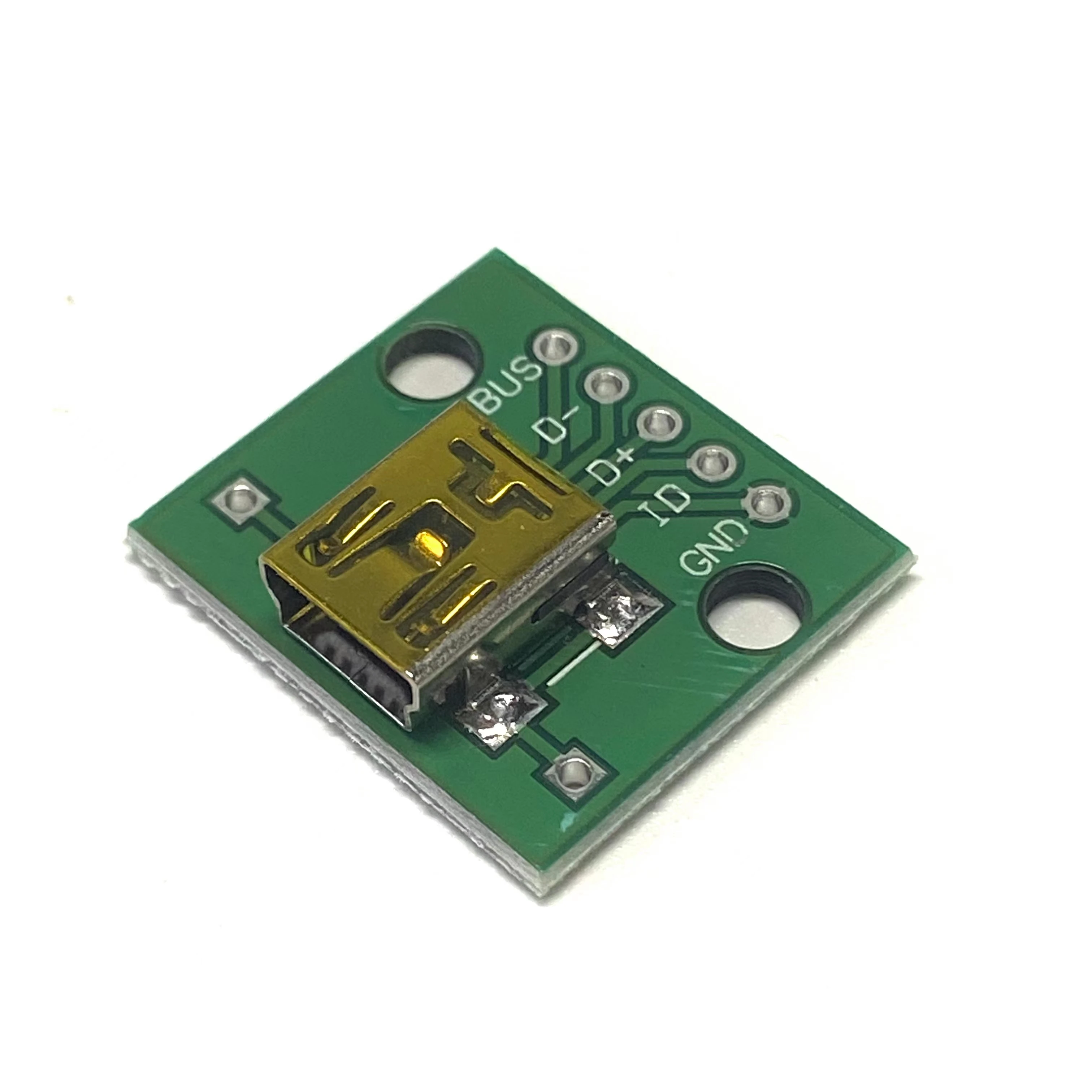 

1pcs USB to DIP Female Socket MINI5P Patch to 2.54mm Direct Plug-in Welded Adapter Plate (U8)