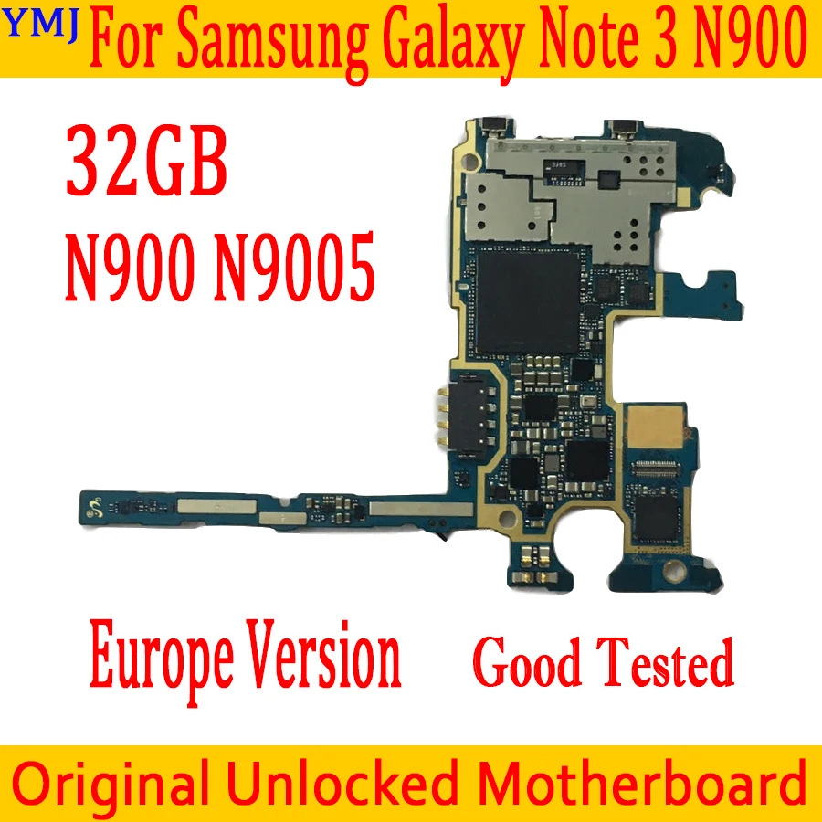 Материнская плата для Samsung Galaxy Note 3 N900 N9005 оригинальная материнская 32 ГБ