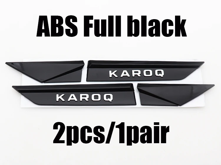 2pcs/1pair ABS Car Fender side sticker Rear Bumper tail door trunk car rear Emblem styling Accessories For Skoda |