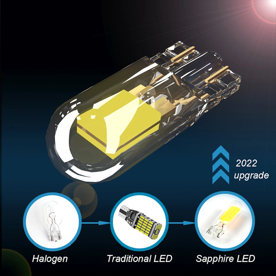 2x w5w светодиодный T10 COB Sapphire 2022 экономичная модернизированная Популярная