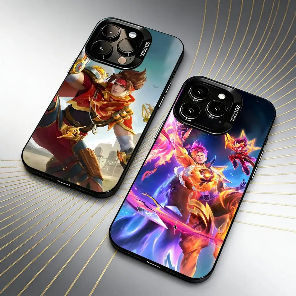 Фото Чехол для телефона C-Claude Game MLBB HD с принтом для iPhone 16 17 15 14 12 13 Pro Max, черный матовый противоударный чехол-накладка №1