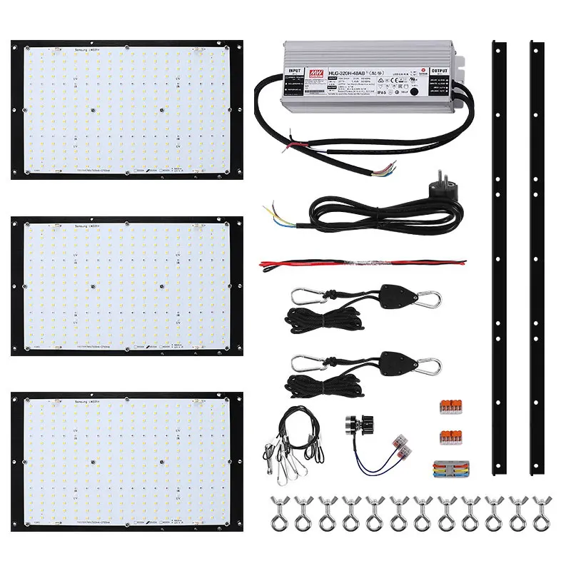 

Led Lights LM301H Phytolamp for Plants 320W Dimmable Complete Kit Quantum Board Full Spectrum 3000-6500K Epistar 660nm UV IR