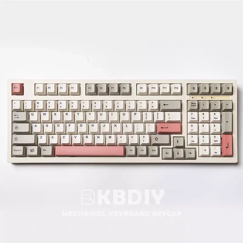 

NEW2023 GMK 9009 Retro Profile 134 Keys/Set For Mechanical Keyboard DIY Custom PBT DYE-SUB 61 60 Bakclit ISO