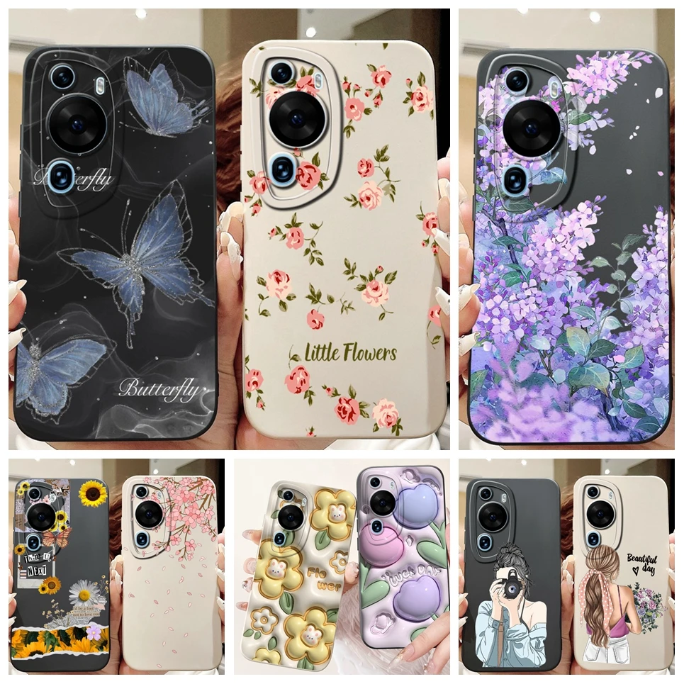 Чехол-накладка для Huawei P60 Pro художественный чехол женский модный телефона с