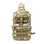 Армейская тактическая сумка через плечо, военный рюкзак-слинг через плечо, Большая Сумка Molle для кемпинга, походов, рыбалки, охоты, водонепроницаемая нагрудная сумка