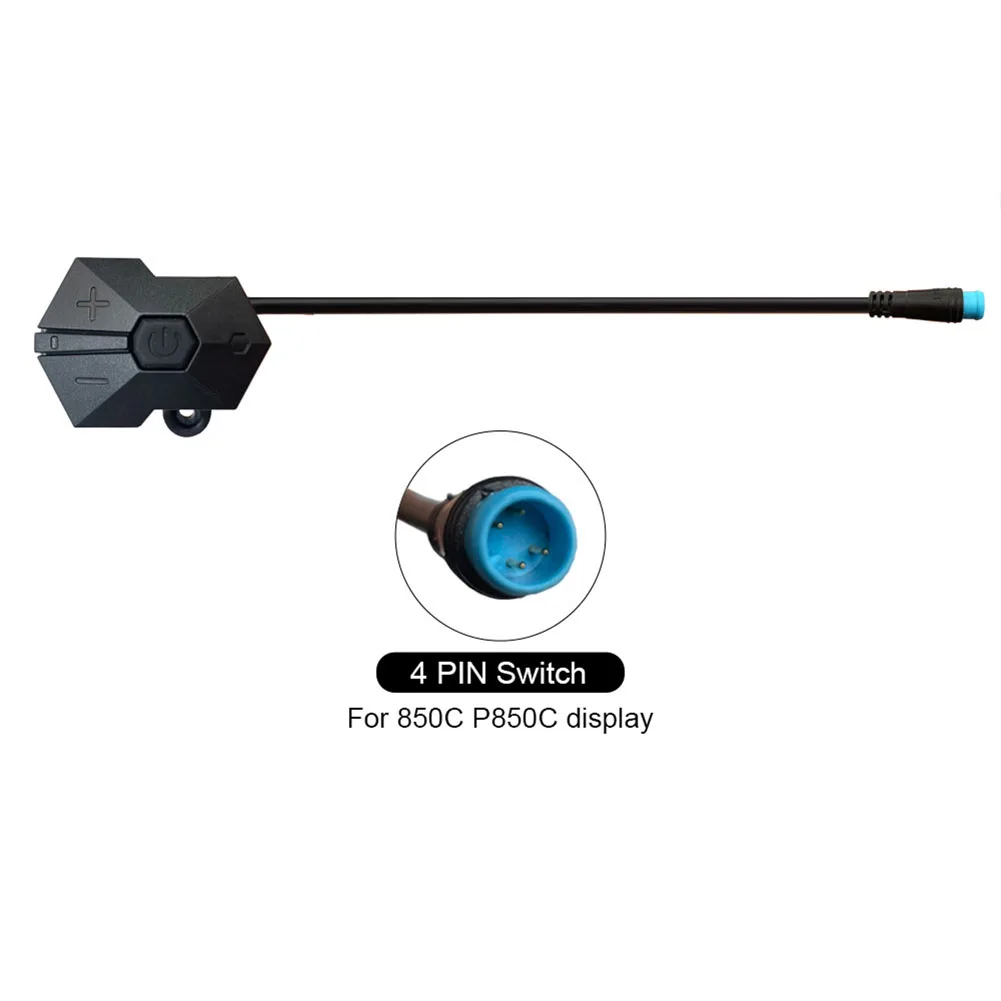 

850C P850C Display Controller Button 4 Pin Switch For BAFANG Midd Drive Motor Kit Replacement Parts Waterproof IP65 Black