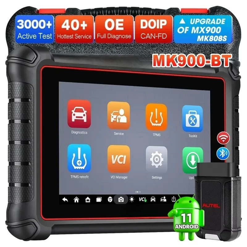 Фото Диагностический сканер для автомобилей MK900 BT (MK808, MK900BT, MK808BT, Altar MK 808, 900, MK900-BT) – полная диагностика всех систем OBD2 №2