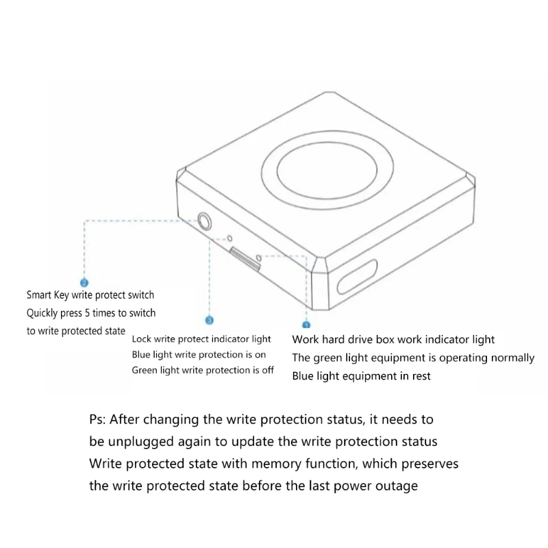 Внешний мобильный твердотельный накопитель Case-M2 SSD NVME Адаптер корпуса подходит