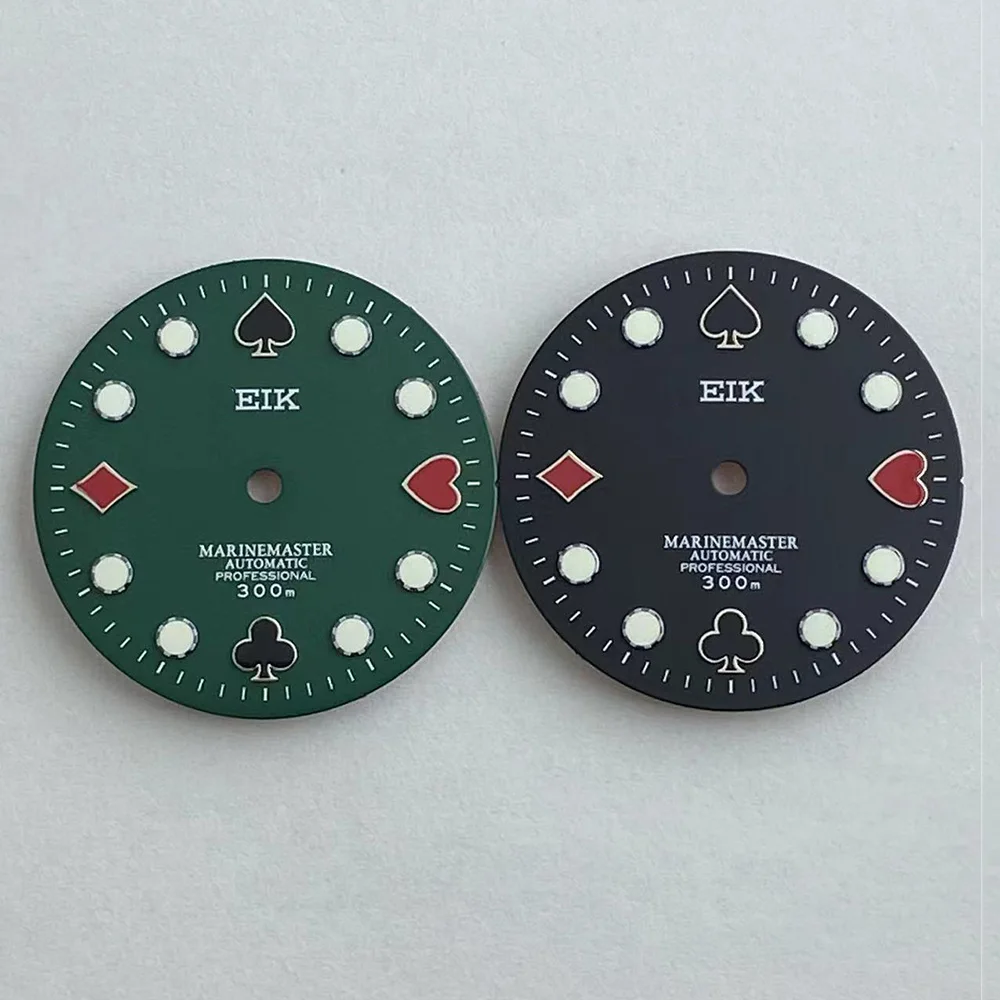 

Зеленый циферблат для часов SKX007 NH35 NH36, 28,5 мм